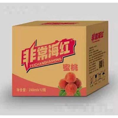 非常海紅蜜桃碳酸飲料