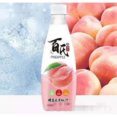 百氏輕蘇打蘇打水氣泡水飲料白桃味450ml