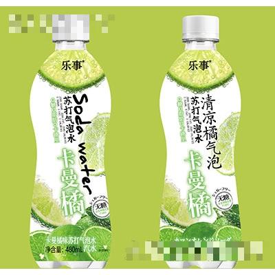 樂(lè)事蘇打氣泡水卡曼橘味480ml