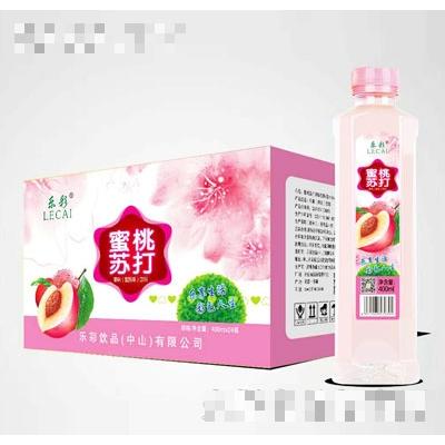 樂(lè)彩蜜桃蘇打400mlX24瓶