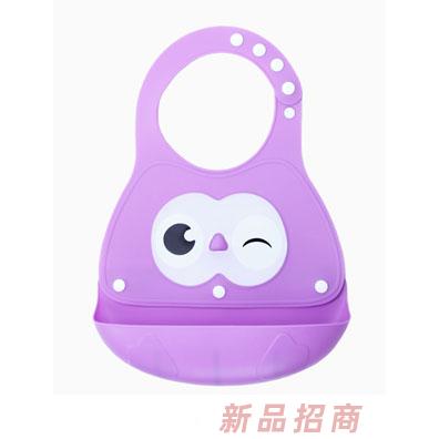 樂迪貓頭鷹硅膠飯兜