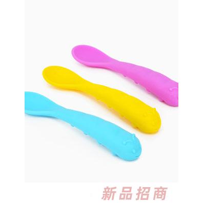 樂迪毛毛蟲硅膠勺子