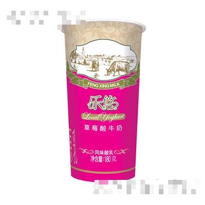 180g樂(lè)悠草莓酸牛奶