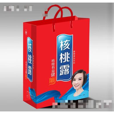 核桃露紅色手提禮盒