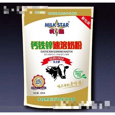 400g乳之星鈣鐵鋅速溶奶粉