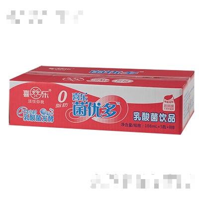 喜樂菌優(yōu)多乳酸菌108mlX5瓶X8排