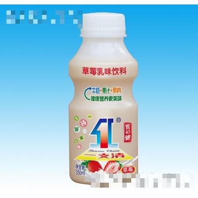 一支清草莓乳味飲料350ML