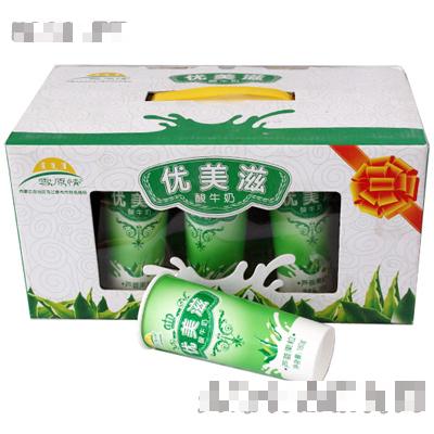 優(yōu)美滋蘆薈味果肉酸奶