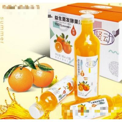 聚動(dòng)鮮橙益生菌發(fā)酵果汁380mlX15瓶