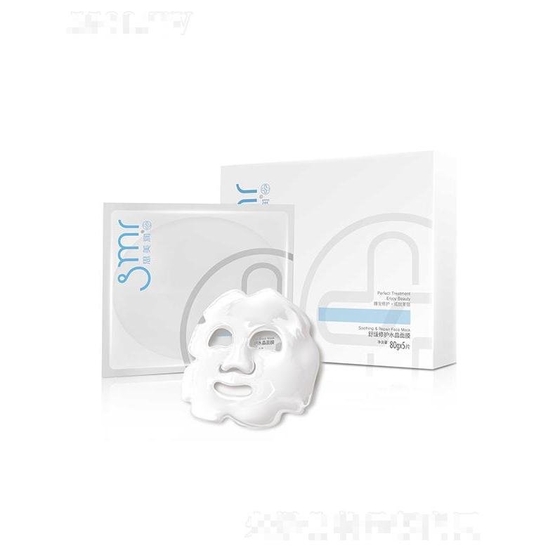 思美潤(rùn) 舒緩修護(hù)水晶面膜 80gX5片 衡水油細(xì)致毛孔