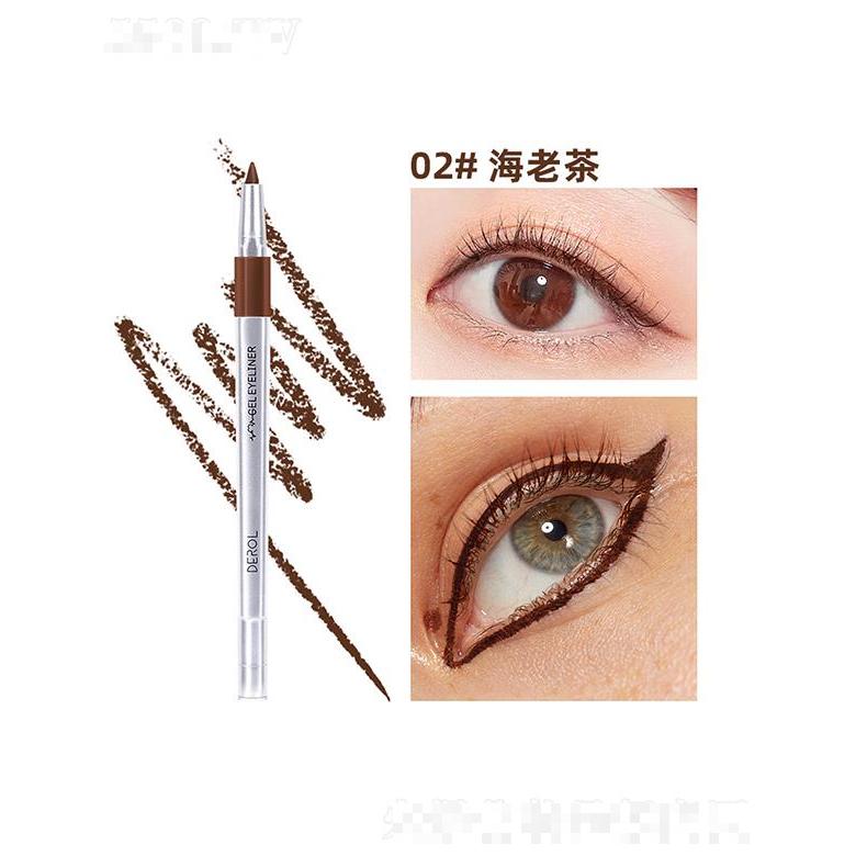 DEROL彩色眼線膠筆02#海老茶