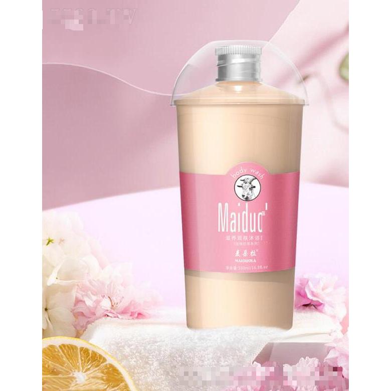麥朵拉 滋養(yǎng)潤膚奶茶杯沐浴露 留香氨基酸煙酰胺清潔沐浴液