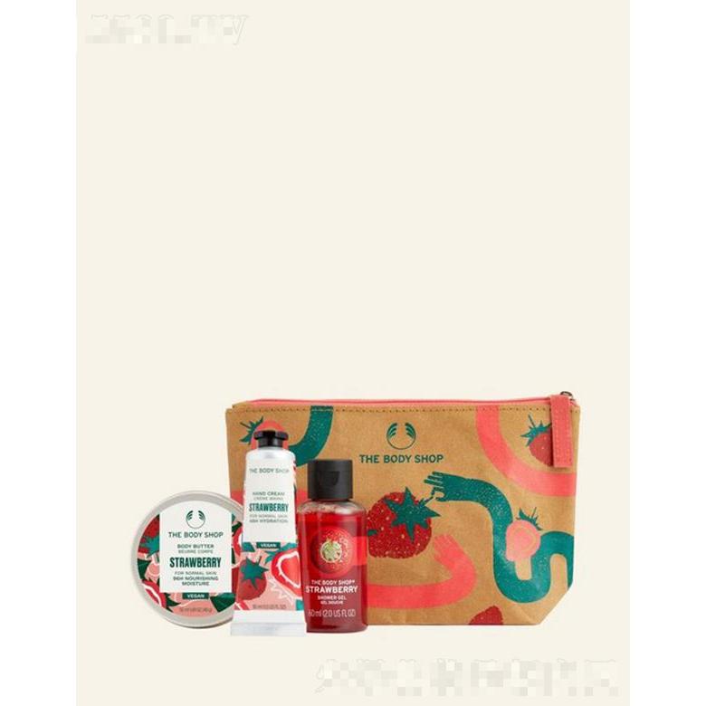 美體小鋪迷你沐浴潤(rùn)膚套裝 - 士多啤梨