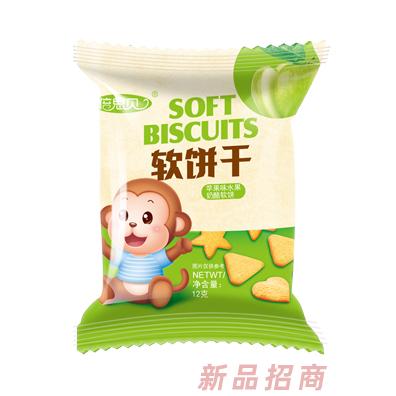 倍思貝蘋果橙子藍(lán)莓草莓葡萄多重口味水果奶酪軟餅干代理