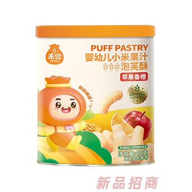 禾兜小米果汁泡芙酥蘋果香橙椰蓉香蕉蘋果多種口味混合泡芙蛋酥