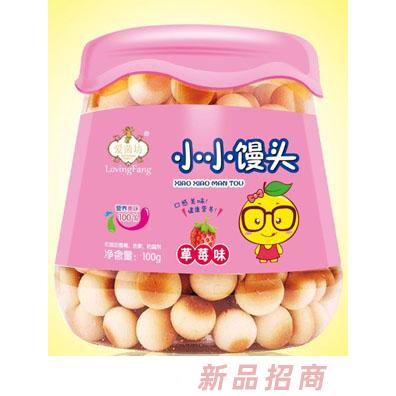 愛茵坊草莓味蛋黃味核桃味小小饅頭小蛋酥兒童小零食代理