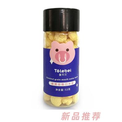 童樂貝板栗谷物口水豆焦糖口水芽香蔥原味兒童磨牙小零食