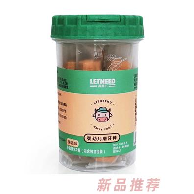 萊萊牛磨牙棒牛奶香蕉果蔬味80g多種口味混合餅干
