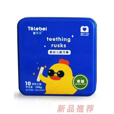 童樂(lè)貝嬰幼兒磨牙棒果蔬味牛奶香蕉原味多種口味磨牙餅干