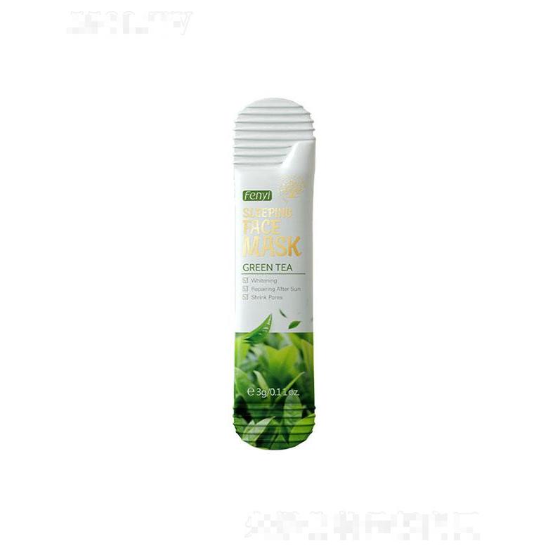 汕頭市威仕達(dá)  芬逸綠茶免洗睡眠面膜  3g單片裝   補(bǔ)水保濕