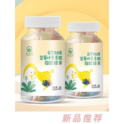 元亨利牌藍(lán)莓葉黃素酯山楂雞內(nèi)金鐵凝維生素A維生素D凝膠糖果