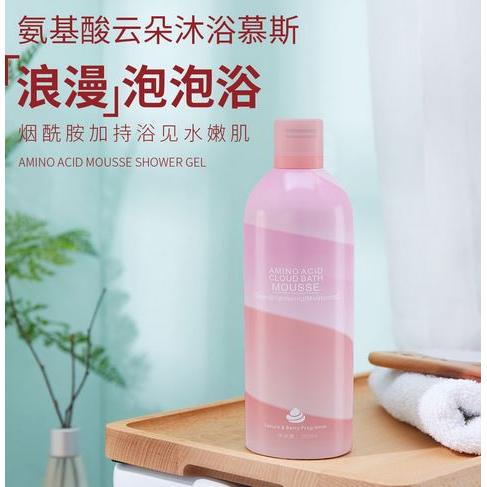 一件代發(fā)補(bǔ)水保濕滋潤櫻花氨基酸云朵泡泡沐浴慕斯清爽泡沫沐浴露OEM代加工