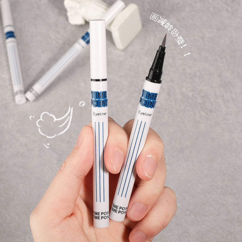 TIME POINT液體臥蠶陰影筆下至加深勾勒眼線液速干兩用防水學生女OEM代加工