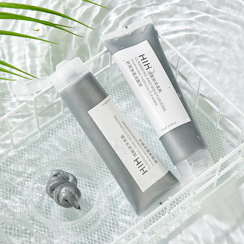 HIH舒潤(rùn)凈透潔面泥 滋潤(rùn)補(bǔ)水保濕控油清爽火山泥清潔黑頭洗面奶OEM代加工