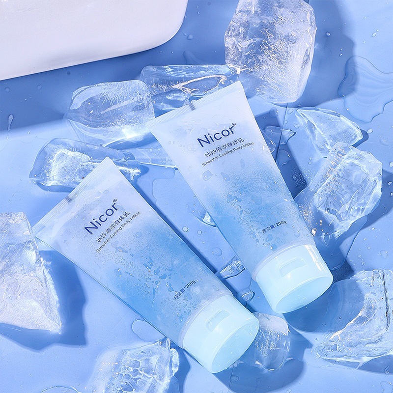 Nicor冰沙身體乳液冰爽補(bǔ)水保濕潤(rùn)膚乳持久留香嫩膚冰涼乳液爆款OEM代加工