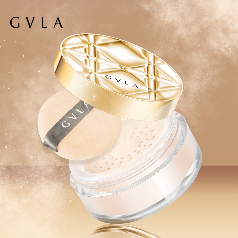 歌維拉輕舞絲絨控油定妝粉啞光提亮膚色遮瑕持久防水防汗蜜粉代發(fā)OEM代加工