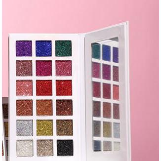 18色全金蔥眼影盤OEM代加工