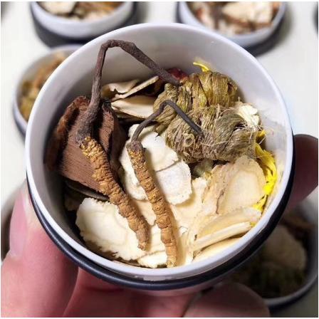 蟲草茶藍色小罐裝OEM貼牌代工