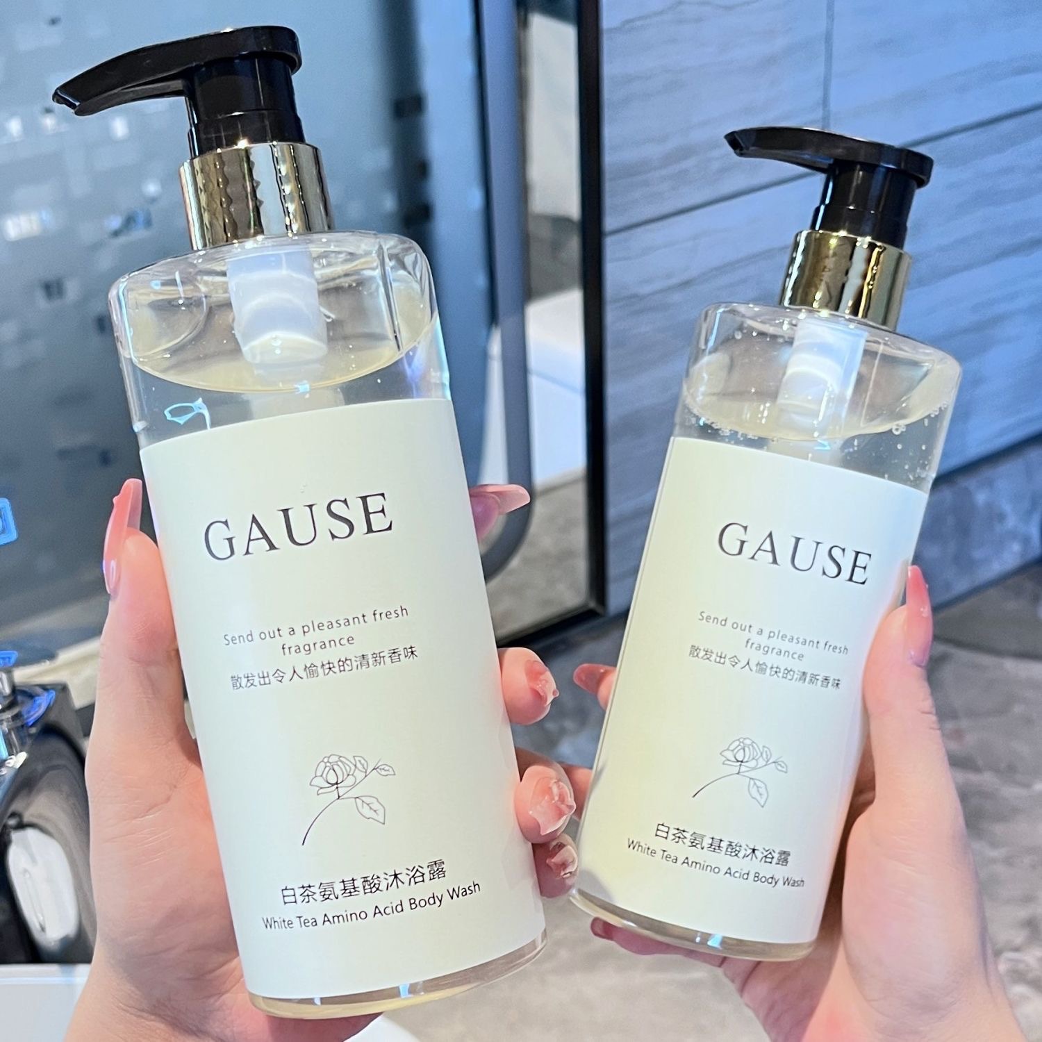 白茶控油洗發(fā)水滋潤沐浴露oem代加工