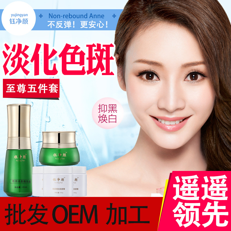 草本面膜粉祛斑美白套護(hù)膚品黃褐斑祛斑霜保濕補(bǔ)水霜美容院化妝品OEM代加工