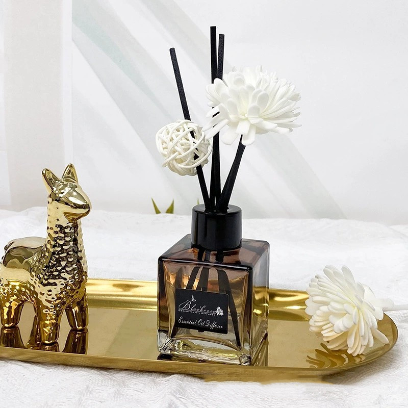 ins風(fēng)漸變色小方瓶家用無火香薰OEM代工廠