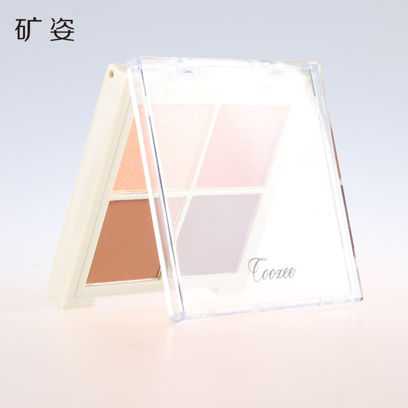 COOZEE礦姿四色眼影亞光珠光眼影OEM代工廠