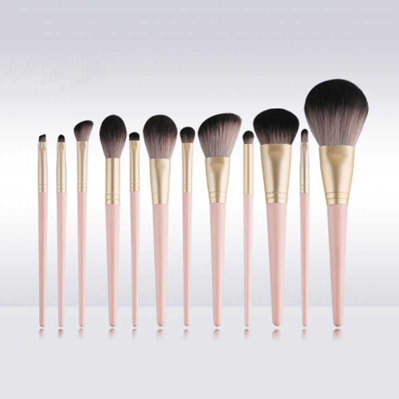 花漾柚嶼系列8支12支小葡萄化妝刷套裝oem代加工