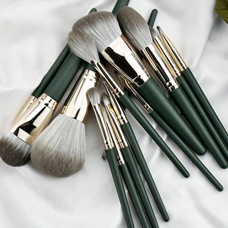 花漾14支綠云初見化妝刷套裝OEM代加工