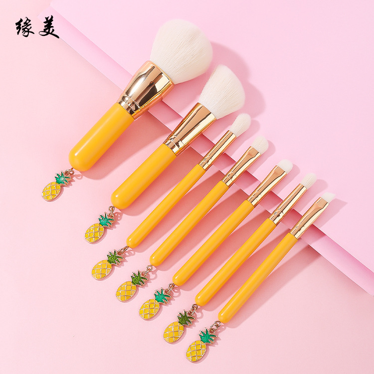 化妝刷全套8支裝菠蘿款粉底刷OEM代加工