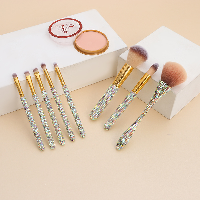 創(chuàng)意時(shí)尚點(diǎn)鉆7支美妝套刷oem代加工