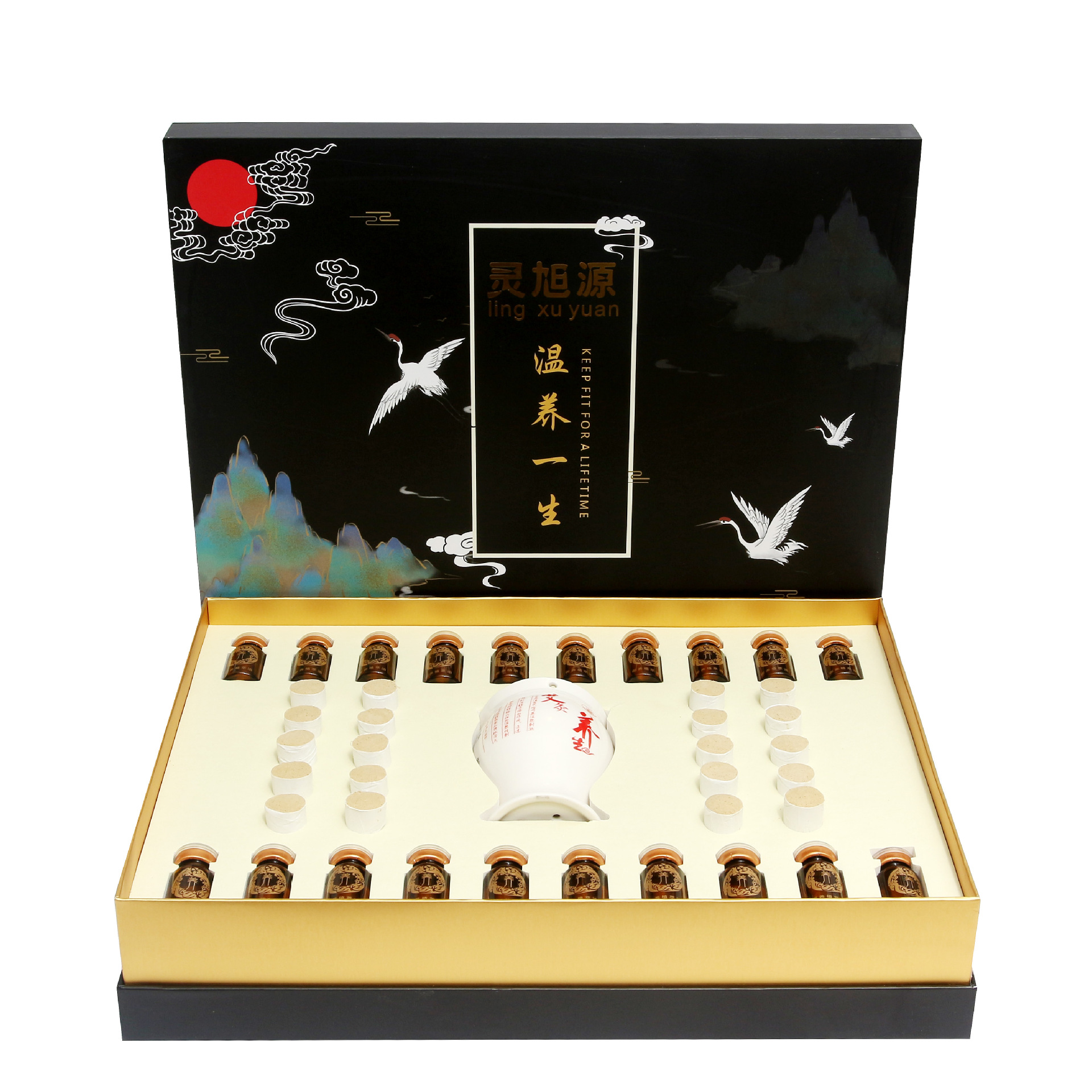 靈旭源艾灸肩頸理療背部固本腎部身體養(yǎng)生套盒OEM代加工