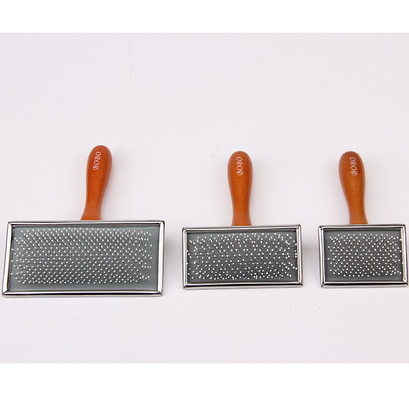 貓狗梳子泰迪貴賓針梳 防打結木質手柄鋼絲刷OEM代加工