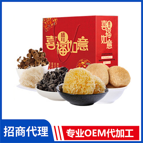 銀耳菌菇干貨禮盒580g有機(jī)雜糧水產(chǎn)干貨菌菇山珍禮盒批發(fā)團(tuán)購