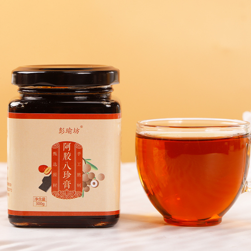 阿膠八珍膏盒裝源頭工廠傳統(tǒng)滋補(bǔ)手工熬制滋養(yǎng)氣血女性口服膏滋OEM代加工