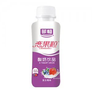 菲暢戀果粒酸奶飲品330ml-復(fù)合莓味