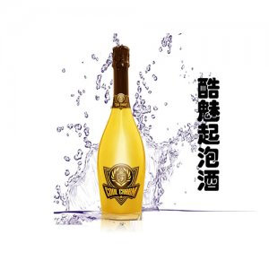 酷魅起泡酒電鍍黃瓶