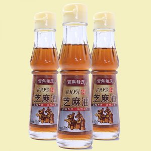 百年褚氏100%純芝麻油70ml