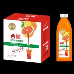 粒汁健西柚50%復(fù)合果汁1118ml