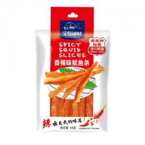 寶島漁村魷魚條香辣味50g