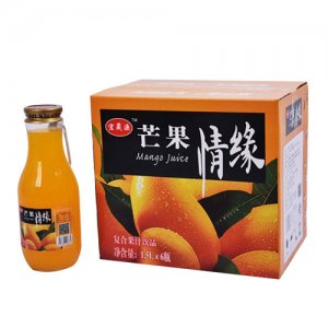 宜晟源芒果情緣復(fù)合果汁飲品1.5Lx6瓶